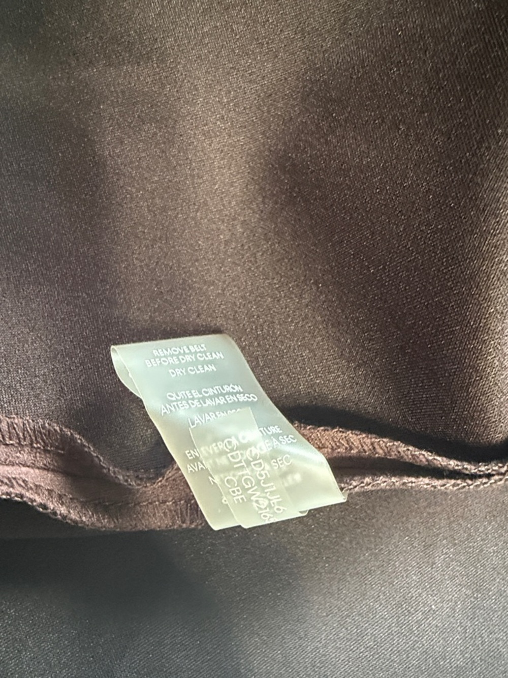 Calvin Klein Brown Faux Suede Belted A-Line Midi Dress Size 6 - Picture 6 of 12